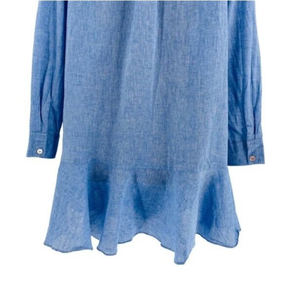 Tuckernuck | NEW Chambray Callahan Denim Collared Mini Shirt Dress Size XXS - Picture 11 of 13